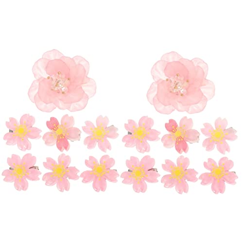 CALLARON 14 Stck Teiliges Blumen Haarschmuck Kleine Haarklammern für Damen und Mädchen Dekorative Haarspangen für Flechtfrisuren Eleganter Haarschmuck für Hochzeit und Alltag Zufällige von CALLARON