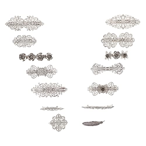CALLARON 14 Stück Retro -haarclip -set Haare Schnappklammern Haarschmuck Für Damen Haarzubehör Haarklammern Hochzeit Haarspange Frühlingshaarclip Kopfschmuck Für Mädchen Haarnadeln Metall von CALLARON