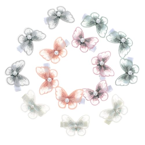 CALLARON 15stücke Schmetterling Haarspange Dekorative Kleine Spangen Für Frauen Mädchen Netz Schmetterlings Haarspangen Haarschmuck Für Zeremonien Geburtstage Hochzeiten von CALLARON
