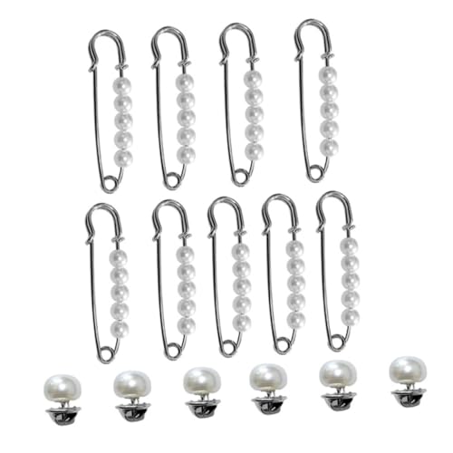 CALLARON 15 Stück Teiliges Feiner Sicherheitsnadeln zum Verhindern von Ausschnitt verkleinerung Kreative Anstecknadeln für Kleidung Dekorative Broschen für Damen und Mädchen von CALLARON