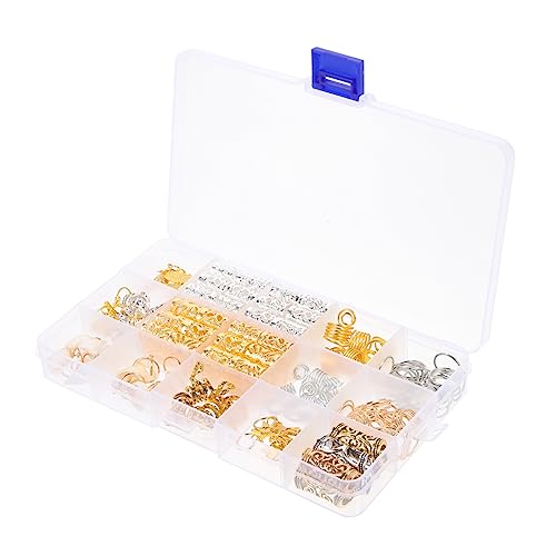 CALLARON 159 Stück Haarschmuck-Set Dreadlocks-Zopf-Kit Dreadlocks Haarschmuck flechten Zubehör für Dreadlocks-Zöpfe Dreadlocks-Perlen-Anhänger Haarperlen für Mädchen Zinklegierung von CALLARON
