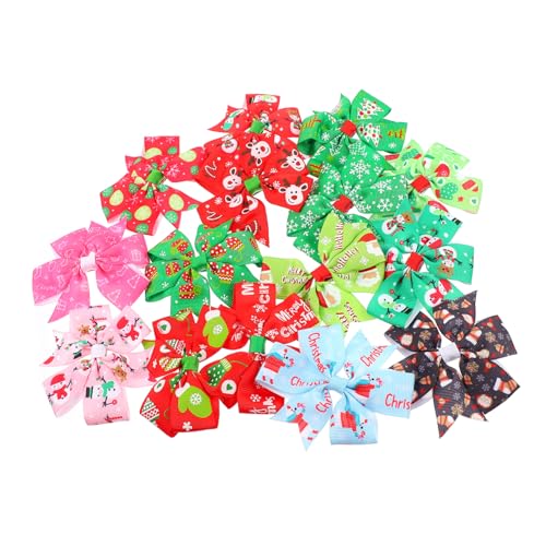 CALLARON 15stücke Weihnachts Motiv Haarnadeln Junge Mädchen Schleifen Knoten Haarspangen Weihnachts Kopfschmuck Für Gebrochenes Haar Frisuren Styling von CALLARON