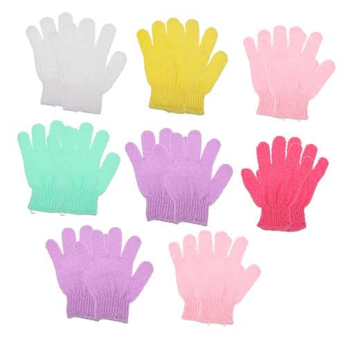 CALLARON 16 Stück Teiliges Peelinghandschuhe für Körperpflege Doppelseitige Exfoliating Handschuhe zur Tiefenreinigung für Dusche und Bad Geeignet für und Männer von CALLARON
