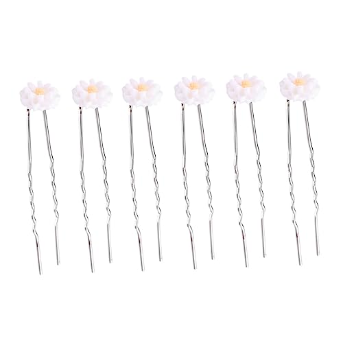 CALLARON 16 Stück Daisy Haarnadeln Aus Harz U-form Haarschmuck Für Frauen Und Mädchen Stilvolles Blumen Haarzubehör Für Hochzeiten Geburtstage Und Besondere Anlässe von CALLARON