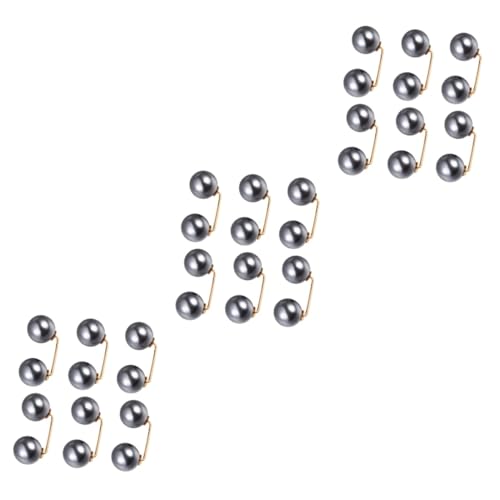 CALLARON 18 Stk Knopfnägel Kleider Für Eine Hochzeit Kleider Perle Schalclip Aus Metall Perlenbrosche Für Frauen Jeans-knopfnadel Schalknopf Partei-emblem Imitationsperlen Mädchen Damen von CALLARON