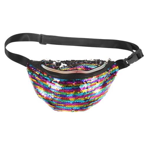 CALLARON Mermaid Fashion Taillenpack Mit Bunten Pailletten Verstellbare Umhängetasche Für Damen Leicht Großvolumig Für Sport Und Outdoor-aktivitäten Praktische Gürteltasche Für Handy von CALLARON