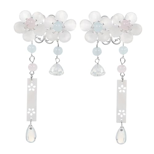 CALLARON Blumen Haarspange Mit Quaste Vintage Haarnadel Retro Kopfschmuck Im Chinesischen Stil Für Frauen Mädchen Teenager Für Party Zeremonie Alltag von CALLARON