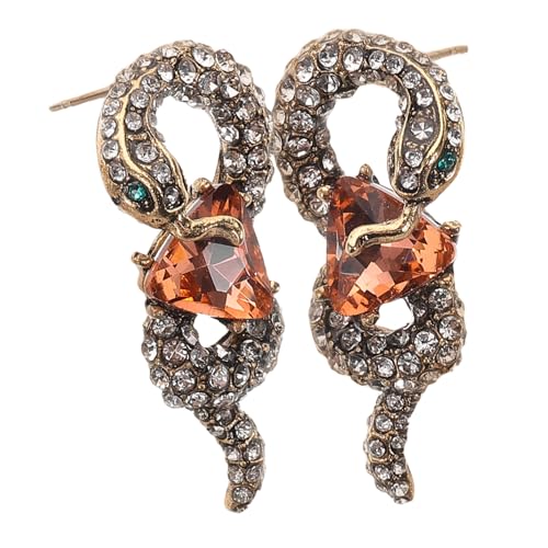 CALLARON 1Paar Schlangenohrringe mit Strasssteinen Vintage Dreieckige Ohrhänger für Damen Eleganter Schmuck für Partys Hochzeiten und Alltag Einzigartiges Design für Modebewusste Frauen CALLARON 1Paar Schlangenohrringe mit Strasssteinen Vintage Dreieckige Ohrhänger für Damen Eleganter Schmuck für Partys Hochzeiten und Alltag Einzigartiges Design für Modebewusste Frauen von CALLARON