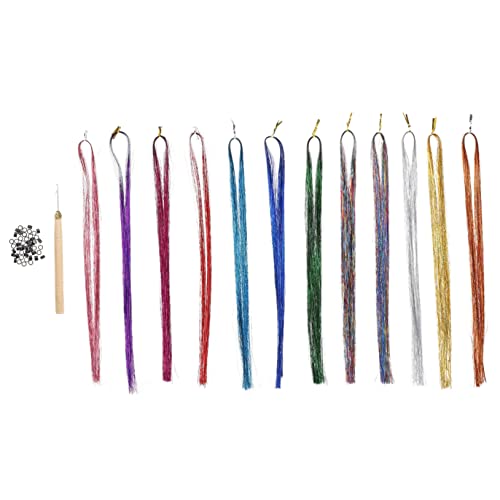 CALLARON 1Satz Haar Latsel Stränge Farben Zubehör Für Zopfhaar Lamellen Lange Haarverlängerungen Mit Häkelnadel Und Silikonringen Haarzubehör Für Frisuren CALLARON 1Satz Haar Latsel Stränge Farben Zubehör Für Zopfhaar Lamellen Lange Haarverlängerungen Mit Häkelnadel Und Silikonringen Haarzubehör Für Frisuren von CALLARON