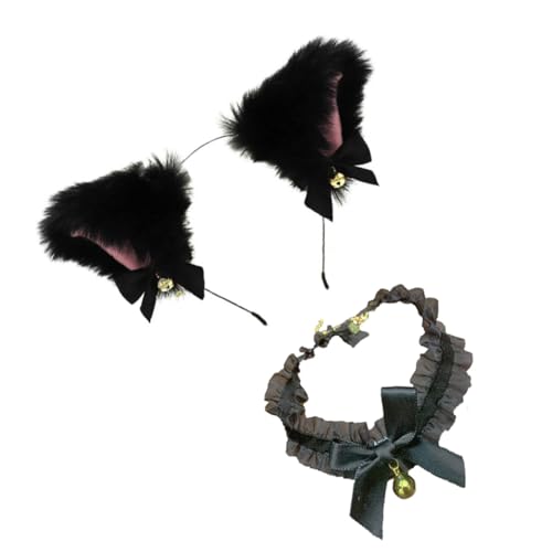 CALLARON 1Satz Katzenohr Haarband Mit Schleife Süßes Cosplay Accessoire Für Party Headpiece Komfortabel Und Langlebig Perfektes von CALLARON