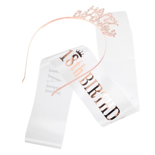 CALLARON 1satz Geburtstagskrone Mit Sash Glitzernde Krone Und Dekorationsset Für Mädchen Für Geburtstagsfeiern Partyzubehör Und Festliche Anlässe von CALLARON