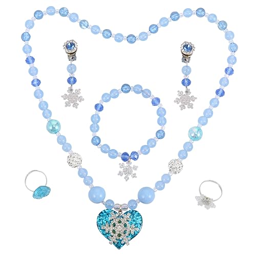 CALLARON Unvergessliche Partykleidung Für Jungen Und Mädchen Modisches 5-teiliges Set Mit Halskette Armband Und Ohrringen Im Schneeflocken-design CALLARON Unvergessliche Partykleidung Für Jungen Und Mädchen Modisches 5-teiliges Set Mit Halskette Armband Und Ohrringen Im Schneeflocken-design von CALLARON