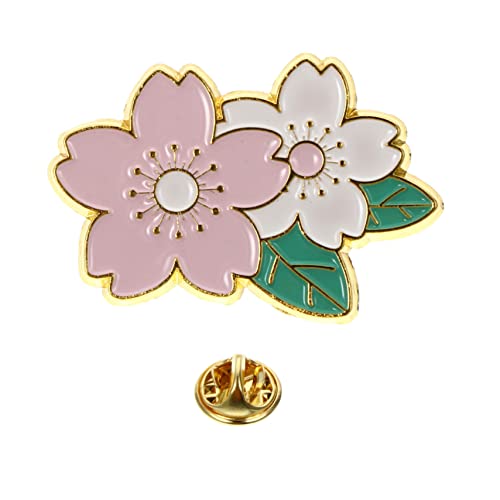 CALLARON Kirschblüten Brosche Cartoon Stil Zinklegierung Kleidung Brosche Für Damen Anstecker Für Pullover Jacken Und Taschen Geschenkidee Für Partys von CALLARON