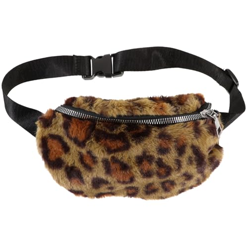 CALLARON 1stk Leoparden-gürteltasche Leoparden-taillentasche Leopardenzubehör Gürteltasche Geparden- Gürteltasche Fuzzy Wintertasche Für Mädchen Herbst Und Winter Kind Plüsch Geldbörse von CALLARON