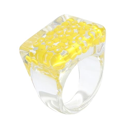 CALLARON 1stück Exaggerated Acrylic Für Damen Kreativer Finger Schmuck Breiter Modischer Für Besondere Anlässe von CALLARON