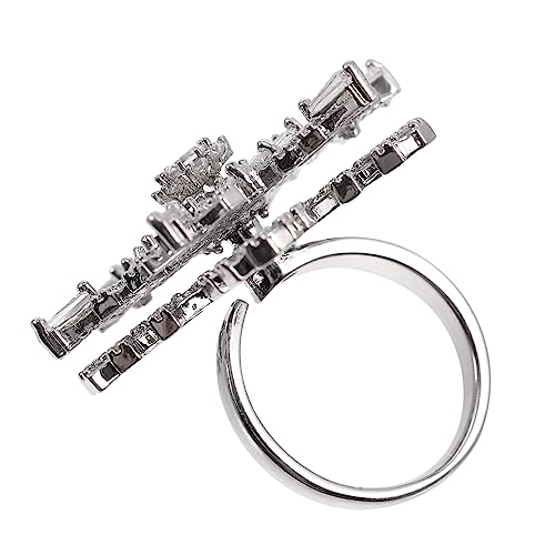 CALLARON 1Stk Ring gifts for women geschenk für frauen schneegirlande Damenschmuck Moisennette-Schmuck Fingerschmuck frauen schmuck Jahrgang Zubehör Kranz Männer und Frauen Kupfer von CALLARON