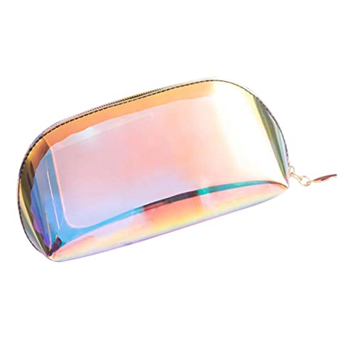 CALLARON 1stück Fashion Semi-transparent Toiletry Bag TPU Große Kosmetiktasche Für Und Camping Praktischer Make-up Organizer Für Damen Leicht Und Langlebig Stilvolles Design Transparent von CALLARON