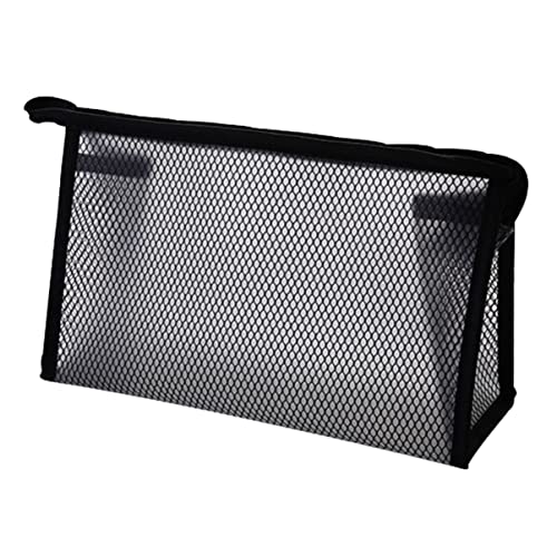 CALLARON 1Stück Mesh Kosmetiktasche wasserdichte Transparente Make Up Für Schwarz Für Unterwegs Organizer Für Make Up Und Kosmetik von CALLARON
