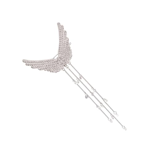 CALLARON 1stück Strass-verzierte Haarklammer Mit Süßem Flügel-design Damen Haarspange Für Hochzeiten Und Alltag Multifunktionale Haaraccessoires Für von CALLARON