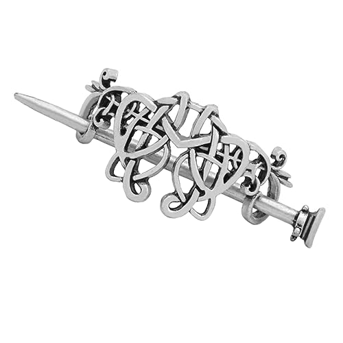 CALLARON 1stück Vintage Keltischer Haarspange Retro Haarschmuck Für Damen Lange Haarnadel Für Und Pferdeschwanz Leicht Und Als Für Besondere Anlässe von CALLARON