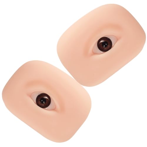 CALLARON 1paar Makeup Für Augenbrauen Und Eyeliner-training Flexible Und Waschbare Kunsthaut Für Make-up- -übungen Langlebig Und Hautähnlich von CALLARON
