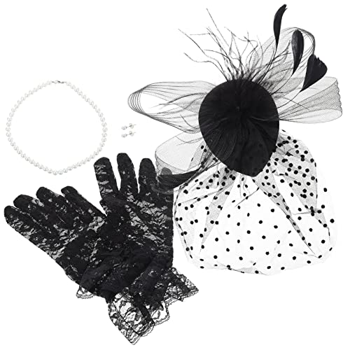 CALLARON 1satz Brautschmuck Elegantes Haaraccessoire Mit Ohrringen Halskette Handschuhen Und Feder-headpiece Für Hochzeiten Und Formelle Anlässe CALLARON 1satz Brautschmuck Elegantes Haaraccessoire Mit Ohrringen Halskette Handschuhen Und Feder-headpiece Für Hochzeiten Und Formelle Anlässe von CALLARON