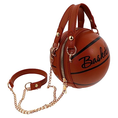 CALLARON 1Stk Basketball-Kettentasche Telefon-Umhängetaschen für Frauen Taschen für Damen Schultertasche umhängebeutel damen tragetasche Handtaschen einfacher PU-Beutel Mädchenhandtasche von CALLARON