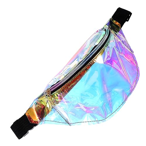 CALLARON 1stk Bunte Bauchtasche Gürteltasche Mit Reißverschluss Mode Damentasche Transparente Kuriertasche Brusttasche Schillernde Hüfttasche Herren TPU wasserdichte Tasche Umhängetasche von CALLARON