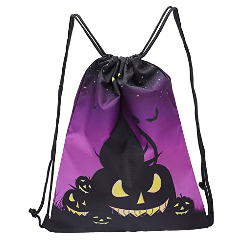 CALLARON 1stk Halloween-rucksack Halloween-taschen Mit Kordelzug Halloween-sporttaschen Halloween Kordelzug Goodie Bags Rucksäcke Für Kinder Snack-tasche Polyester Schultern Fräulein von CALLARON