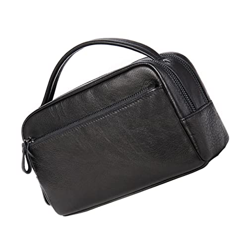 CALLARON 1stk Herrenhandtasche Arbeitslaptop Badespielzeugtasche Aus Mesh Handgepäck Für Männer Tragbare Kosmetiktasche Reise-Make-up-Set Mann Tragetasche Oberschicht Rindsleder Haushalt von CALLARON