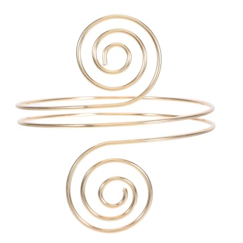 CALLARON Gold Spiral Armband - 925 Silber Armbinde Für Damen, Multifunktionaler Schmuck als Armreif oder Fußkettchen, Verstellbar & Trendig für Abendmode & Alltag von CALLARON