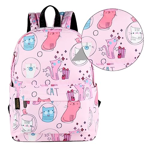 CALLARON 1stück Cartoon Rucksack Mit Katzenmuster Großer Schüler-Backpack Aus Atmungsaktiv Wasserfest Und Strapazierfähig Für Schule Und Reisen Für Junge Mädchen Und Jugendliche von CALLARON