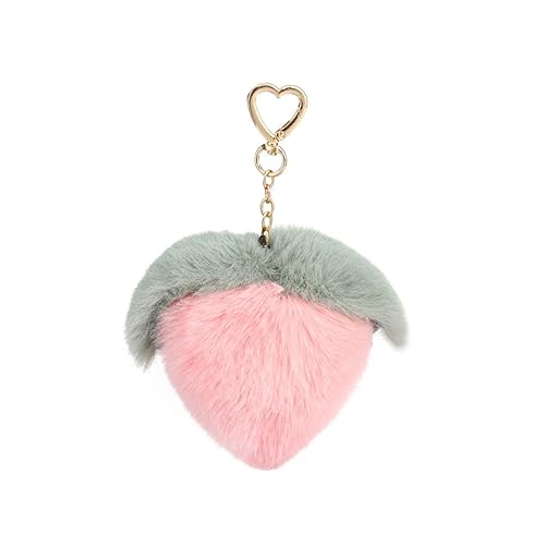 CALLARON 1stück Kreativer Schlüsselanhänger Im Pfirsichdesign Adorable Bag Hanging Decor Für Rucksäcke Taschen Und Gepäckstücke Leicht Und Vielseitig Einsetzbar Für Persönliche von CALLARON