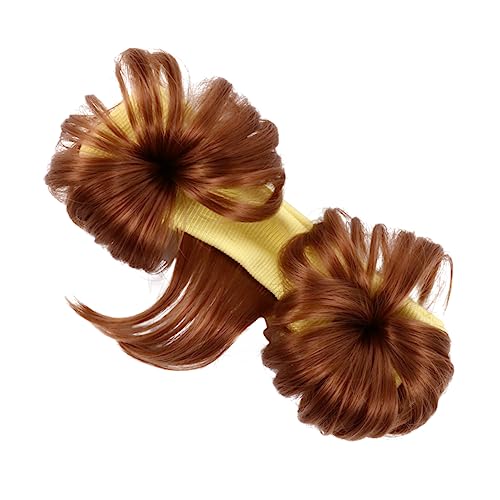 CALLARON Kunsthaar-kopfbedeckungen Für Junge Mädchen Handliches Kunsthaar-kopfschmuck-stirnband Dekorations-stirnband Für Alltag Und Partys Passend Für Junge Mädchen Haar-accessoires von CALLARON