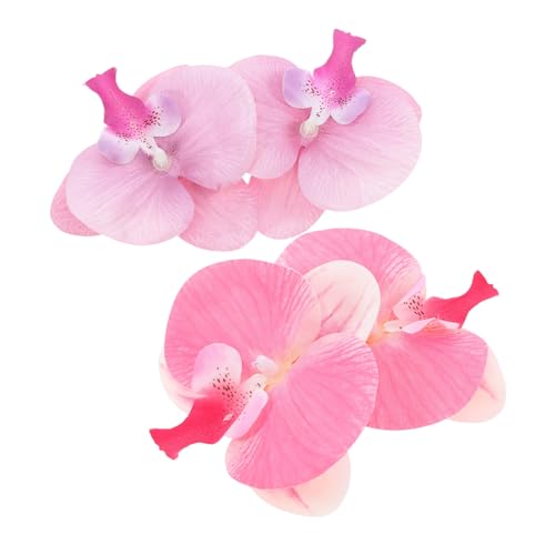 CALLARON 2 Paar Orchideen blumen Schuhclips Damen Sandalen Schmuckclips Abnehmbare Modische Schuhschmuck Für Strandurlaub Leicht Tragbar Stilvoll Schuhdekoration von CALLARON