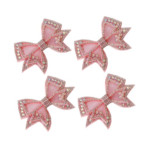 CALLARON 2 Paar Schleifen Schuhclips mit Funkelnden Strasssteinen Abnehmbare Bowknot Dekorationen Elegante Schuhschmuck-buckles für Hochzeit Party und Tägliches Tragen von CALLARON