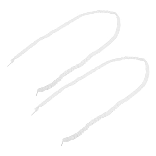 CALLARON 2 Paare Damen Schnürsenkel Rüschen Elastisch Dekorative Spitzen Schnürbänder Passend für Sneaker Stiefel Alltag und Besondere Anlässe von CALLARON