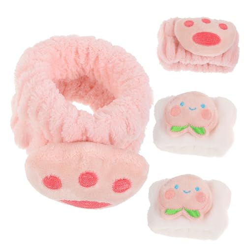 CALLARON 2 Paare Haarbandarmband handtücher Handtuchbänder zum Waschen des Handgelenks Handgelenkswickel für das Gesicht des Gesichts Armbänder zum Waschen des Gesichts Spa-Armband Stoff von CALLARON