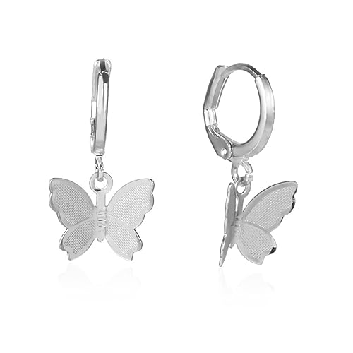 CALLARON 2 Paare Schmetterling Tropfen Ohrringe Damen Leichtes Schmuckset Gold Silber Modeschmuck für Alltag und Party für Frauen Mädchen von CALLARON