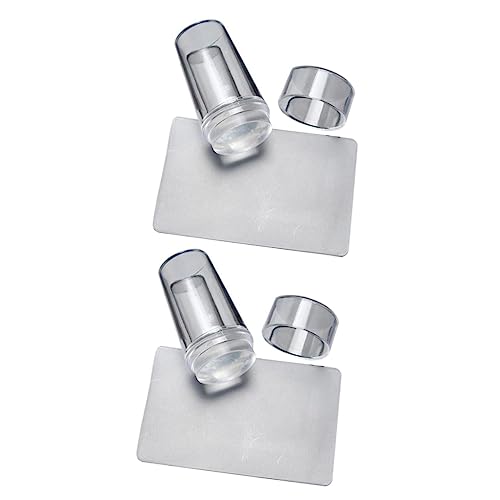 CALLARON 2sätze Stempel Für Nägel Nagelstempelset Siegelstempel Mit Deckel Schaber Nagel-schönheits-werkzeugset Maniküre-werkzeuge Nagelkunst-zubehör Leicht Zu Bedienen Und von CALLARON