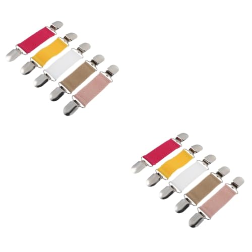 CALLARON 2 Sätze Gurt Befestigungs Clip Blazer Phiole Polieren Abs Mantel Steht Schalclip Cardigan Clip Strickjackenhalter Weibliche Schalschnalle Schal Kleidung Polyester 5 Stück * 2 von CALLARON