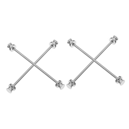 CALLARON 2 Sätze Herren Hemdkragen Nadeln Klassische Krawattennadel Für Anlässe Robustes Legierungsmaterial Für Hochzeiten Jubiläen Und Formelle Veranstaltungen 2 Stück * 2 von CALLARON