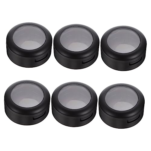 CALLARON 2 Sätze Lidschatten-Box Klein Lidschatten-Organizer Schmink Aufbewahrungsboxen Kosmetikaufbewahrungsboxen Leerer Lidschattenhalter Lidschattenboxen Mit Deckel Plastik 6 Stück * 2 von CALLARON