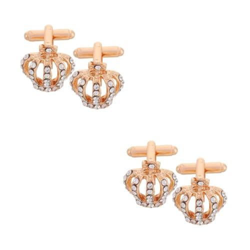 CALLARON 2 Sätze Manschettenknöpfe Mit Krone Rhinestone Manschettenknöpfe Goldene Manschettenknöpfe Perlenspangen Nagel Haken Haken Strassknöpfe Für Bekleidung Anzughemd Nieten 2 Stück * 2 CALLARON 2 Sätze Manschettenknöpfe Mit Krone Rhinestone Manschettenknöpfe Goldene Manschettenknöpfe Perlenspangen Nagel Haken Haken Strassknöpfe Für Bekleidung Anzughemd Nieten 2 Stück * 2 von CALLARON