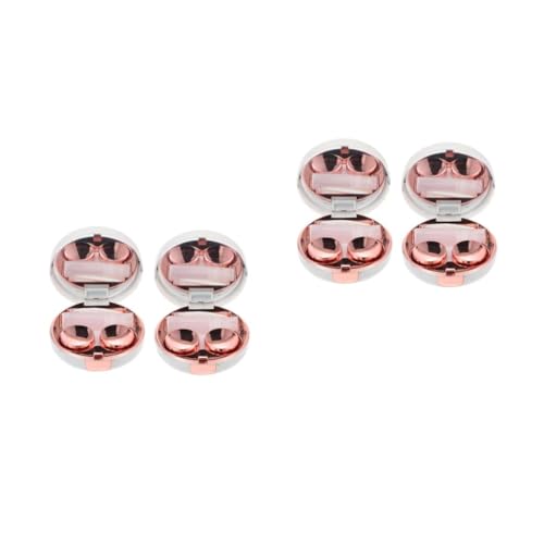 CALLARON 2 Sätze Marmormuster Kontaktlinsenbox Reisen Farbig Objektivbehälter Behälter Für Augenlinsen Objektiv-Organizer Linsenfall Plastik Rose Gold 2 Stück * 2 von CALLARON