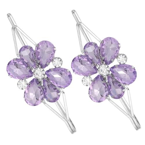 CALLARON 2 Stck. Haarspangen für Haarklammern mit Funkelnden Glaskristallen Hochzeiten Partys und Besondere Anlässe Vintage Haarschmuck für Bräute und Damen von CALLARON