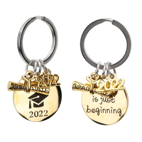 CALLARON 2stücke Abschluss Schlüsselanhänger Edelstahl Schlüsselring Mit Kreativem Design Als Für Absolventen Dekoration Von Taschen von CALLARON