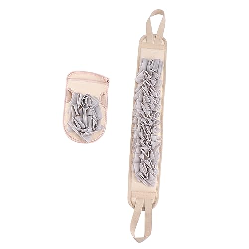 CALLARON 2 Stück Badetuch Handschuhe Massage Bürsten Kratzer Badeschrubber Dusche Badewannenwäscher Körperpeeling Peeling-handschuh Zurück Tief Haut Schrubben Coffee Sport von CALLARON