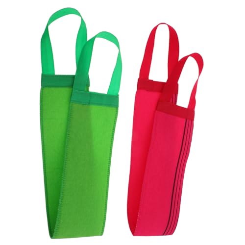 CALLARON 2stücke Rückenschrubber Für Dusche Peeling-luffa Mit Griffen Gestreiftes Badetuch Für Damen Und Herren Langer Waschlappen Für Gründliche Hautreinigung Tägliche Anwendung von CALLARON