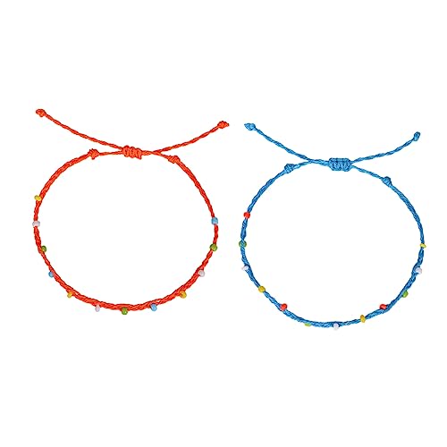 CALLARON 2 Stück Bohemian Style Fußkette für Damen Handgefertigte Farbenfrohe Fußkette mit Einzigartigem Design Hochwertigen und Legierungen für Lässige Anlässe von CALLARON